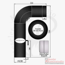 Rohr-Set - Fullform 700x300 mm mit Tür&DK Inkl. Rosette...