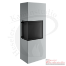 Spartherm Kaminofen - Lungo 2L - Lichtgrau - Schamotte =...