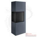Spartherm Kaminofen - Lungo 2L - Graublau - Schamotte =...