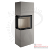 Spartherm Kaminofen - Lungo 2L - Nickel - Schamotte = standard Weiß