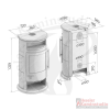 Drooff Varese 3 W | Wasserführender Kaminofen | 7,9  kW