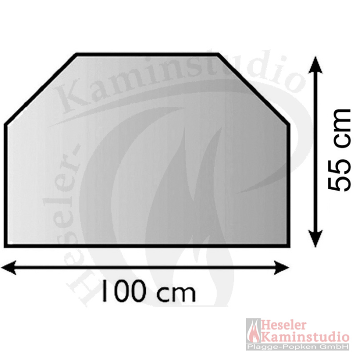 Stahlbodenplatte Vorlegeplatte 100 x 55 Prisma 1,5 mm