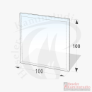 Glasbodenplatte 8 mm Quadrat 100x100 cm mit Facette
