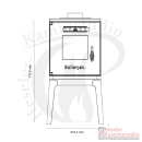 Kaminofen Bullerjan cook mini  (4,5 kW) Holz Klassik