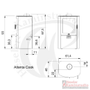 Kaminofen Max Blank Atlanta Cook - stromloser Kombiofen für Holz und Pellet