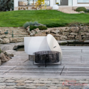 Quarzglas-Feuerschale - QFlame Pure Terrasse  - Feuerschale aus Quarzglas