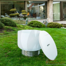 Quarzglas-Feuerschale - QFlame Pure Terrasse  - Feuerschale aus Quarzglas