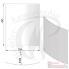 TermaTech - Ersatzteile - Serie TT44 - Sichtscheibe - Kaminglas