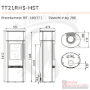 TermaTech Kaminofen | TT21RHS-HST Speckstein | 5 kW