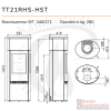 TermaTech Kaminofen | TT21RHS-HST Speckstein | 5 kW