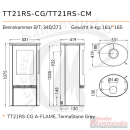 TermaTech Kaminofen | TT21RS-CG A-FLAME TermaStone Grey | 5 kW