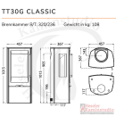 TermaTech Kaminofen | TT30G Classic mit Seitenfenster | 5 kW