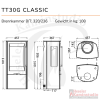 TermaTech Kaminofen | TT30G Classic mit Seitenfenster | 5 kW