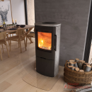 TermaTech Kaminofen | TT44HG Stahlofen mit Seitenfenster | 4,8 kW