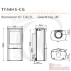 TermaTech Kaminofen | TT44HG Stahlofen mit Seitenfenster | 4,8 kW