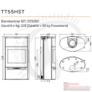 TermaTech Kaminofen | TT55HST Speckstein | 7,5 kW
