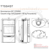 TermaTech Kaminofen | TT55HST Speckstein | 7,5 kW