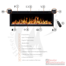 Aflamo Royal | Klassischer Wand-Elektrokamin | LED-Panoramafeuer