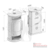 Drooff Varese 3 W PremiumGrey | Wasserführender Ofen | 7,9 kW