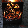 Svenskav Feuerkorb Löwe aus 2 mm hochwertigem Rohstahl