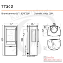 TermaTech Kaminofen | TT30G  mit Seitenfenster | 5 kW